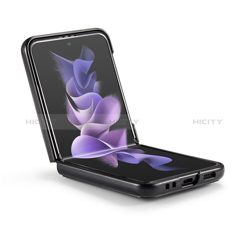 Coque Luxe Cuir et Plastique Housse Etui Mat CS1 pour Samsung Galaxy Z Flip3 5G Plus