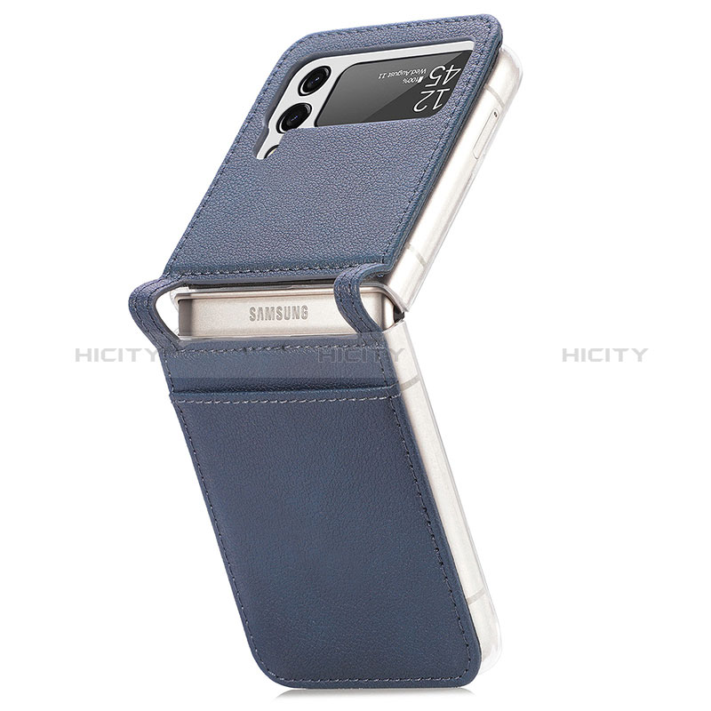 Coque Luxe Cuir et Plastique Housse Etui Mat H01 pour Samsung Galaxy Z Flip3 5G Plus