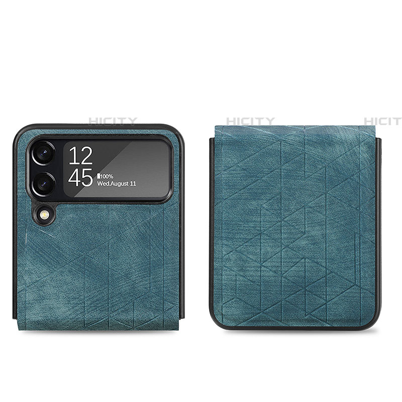 Coque Luxe Cuir et Plastique Housse Etui Mat H01 pour Samsung Galaxy Z Flip4 5G Plus