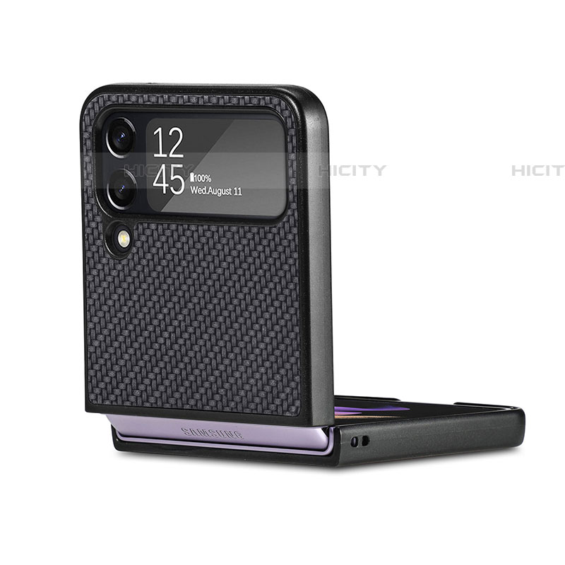 Coque Luxe Cuir et Plastique Housse Etui Mat H02 pour Samsung Galaxy Z Flip4 5G Plus