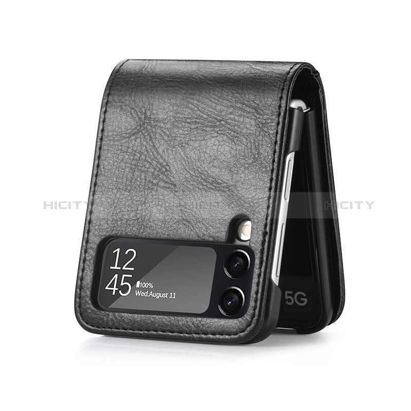 Coque Luxe Cuir et Plastique Housse Etui Mat H03 pour Samsung Galaxy Z Flip3 5G Plus