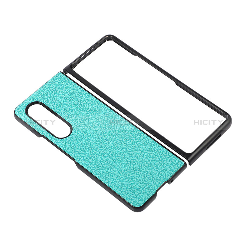 Coque Luxe Cuir et Plastique Housse Etui Mat R04 pour Samsung Galaxy Z Fold3 5G Plus
