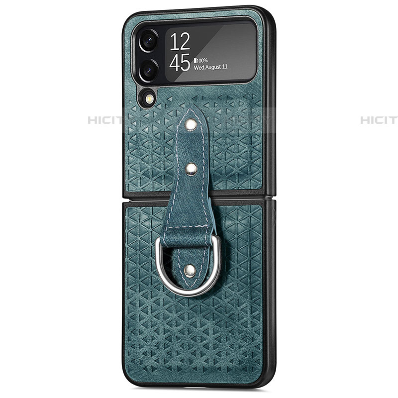 Coque Luxe Cuir et Plastique Housse Etui Mat R07 pour Samsung Galaxy Z Flip4 5G Plus
