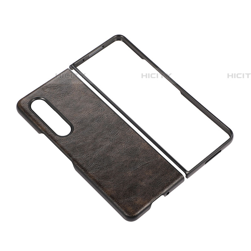 Coque Luxe Cuir et Plastique Housse Etui Mat R07 pour Samsung Galaxy Z Fold4 5G Plus