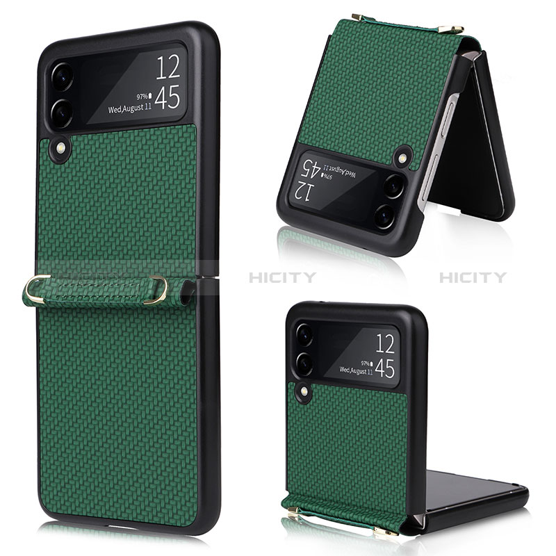 Coque Luxe Cuir et Plastique Housse Etui Mat R08 pour Samsung Galaxy Z Flip3 5G Plus