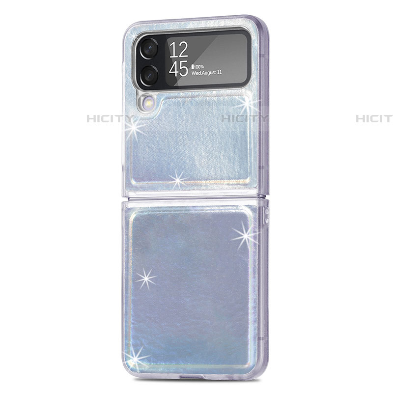 Coque Luxe Cuir et Plastique Housse Etui Mat R08 pour Samsung Galaxy Z Flip4 5G Plus