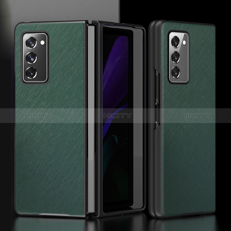 Coque Luxe Cuir et Plastique Housse Etui Mat S05 pour Samsung Galaxy Z Fold2 5G Plus