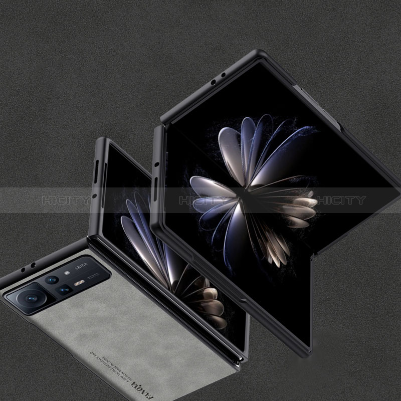 Coque Luxe Cuir et Plastique Housse Etui Mat S10 pour Xiaomi Mix Fold 2 5G Plus