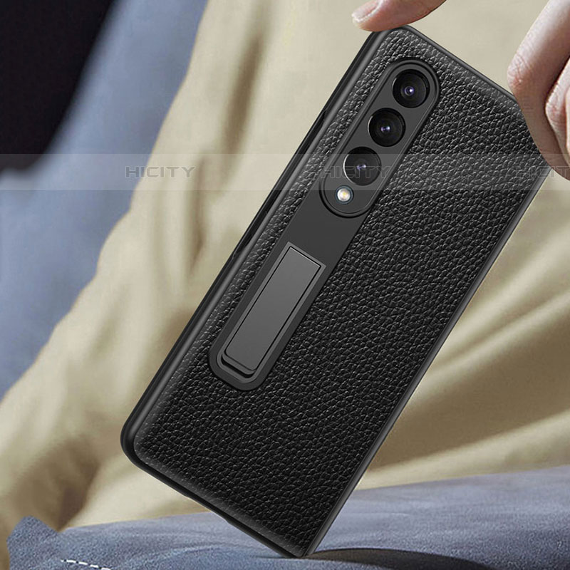 Coque Luxe Cuir et Plastique Housse Etui Mat T01 pour Samsung Galaxy Z Fold4 5G Plus