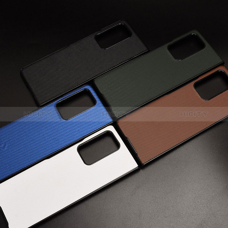 Coque Luxe Cuir et Plastique Housse Etui Mat T03 pour Samsung Galaxy Z Fold2 5G Plus