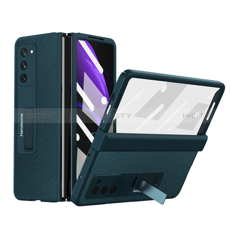Coque Luxe Cuir et Plastique Housse Etui Mat Z06 pour Samsung Galaxy Z Fold2 5G Plus