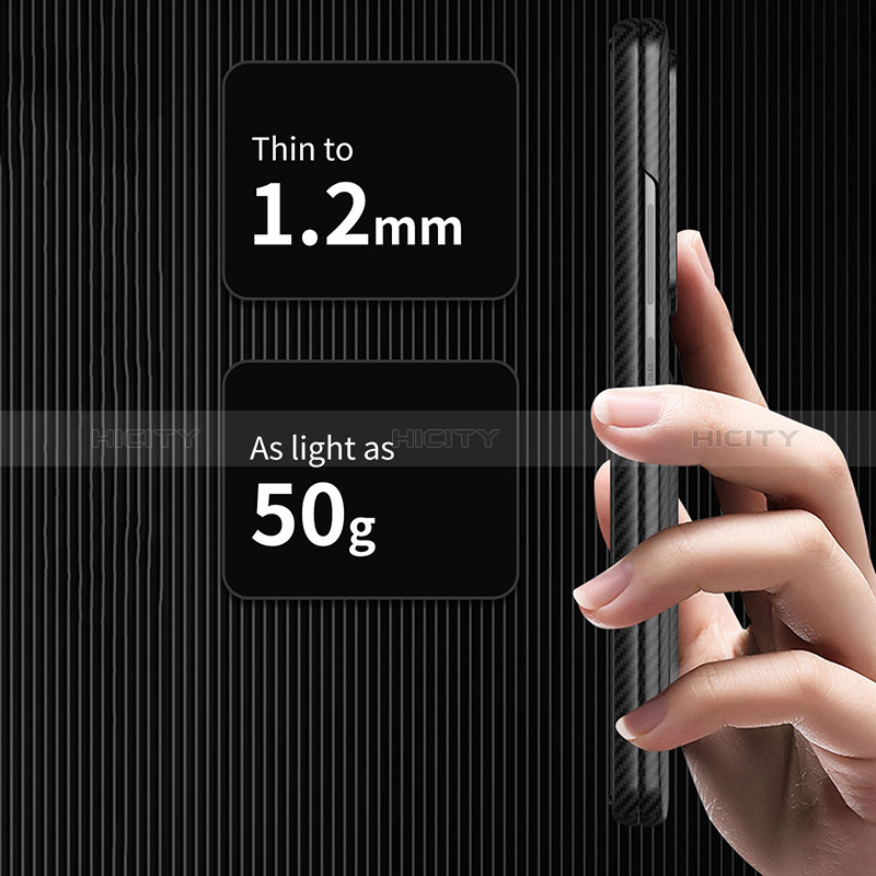 Coque Luxe Cuir et Plastique Housse Etui Mat Z08 pour Samsung Galaxy Z Fold2 5G Plus