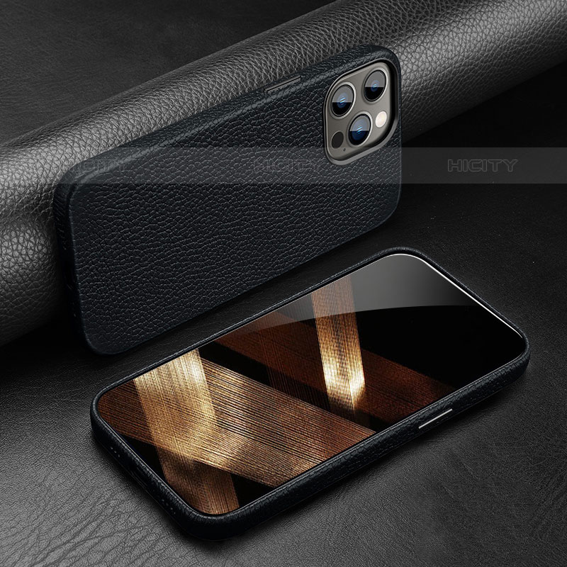 Coque Luxe Cuir Housse Etui A03 pour Apple iPhone 15 Pro Plus