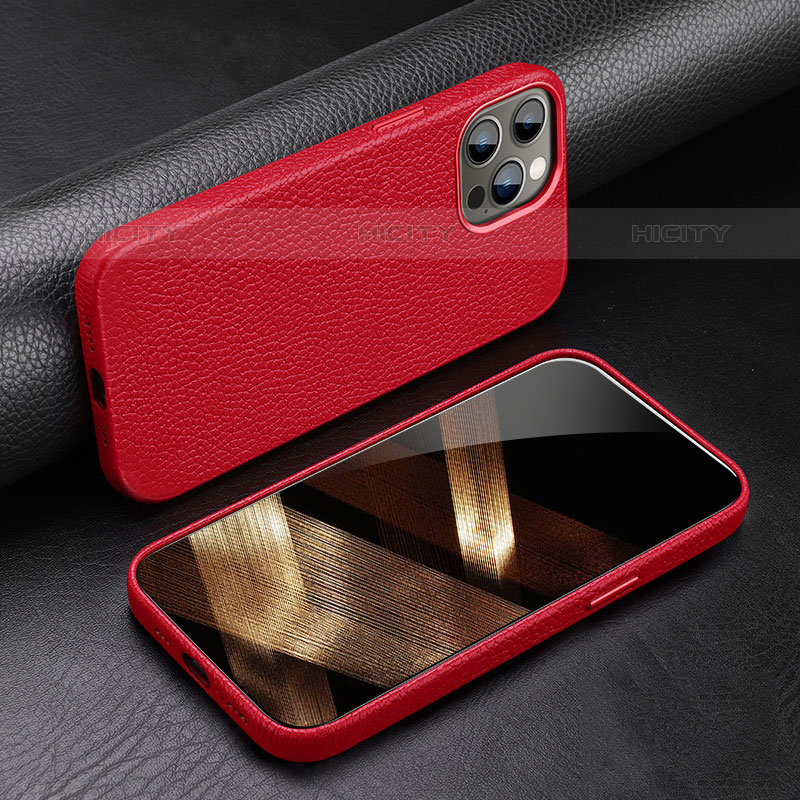 Coque Luxe Cuir Housse Etui A03 pour Apple iPhone 15 Pro Plus
