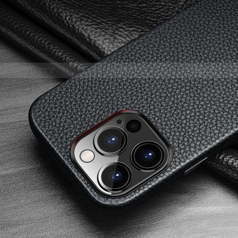 Coque Luxe Cuir Housse Etui A13 pour Apple iPhone 15 Pro Plus