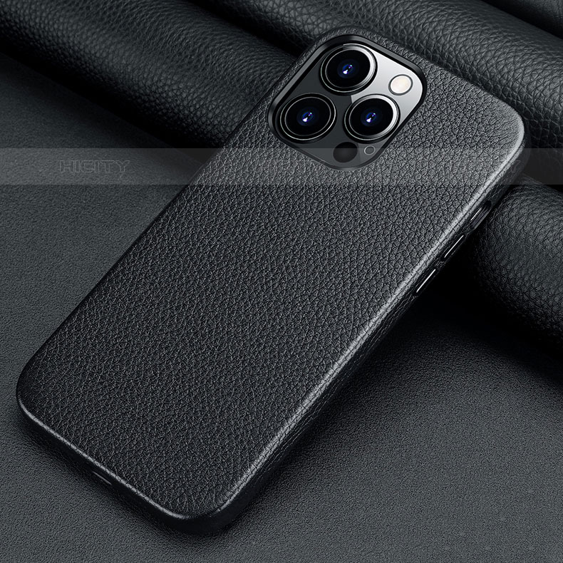 Coque Luxe Cuir Housse Etui A13 pour Apple iPhone 15 Pro Plus