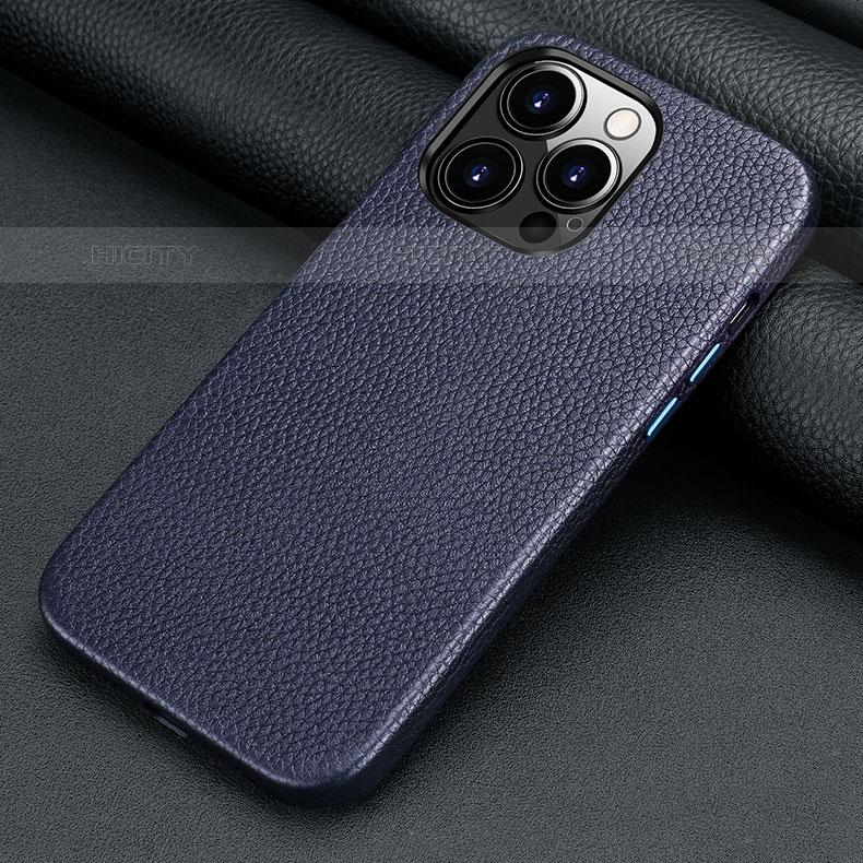 Coque Luxe Cuir Housse Etui A13 pour Apple iPhone 15 Pro Plus