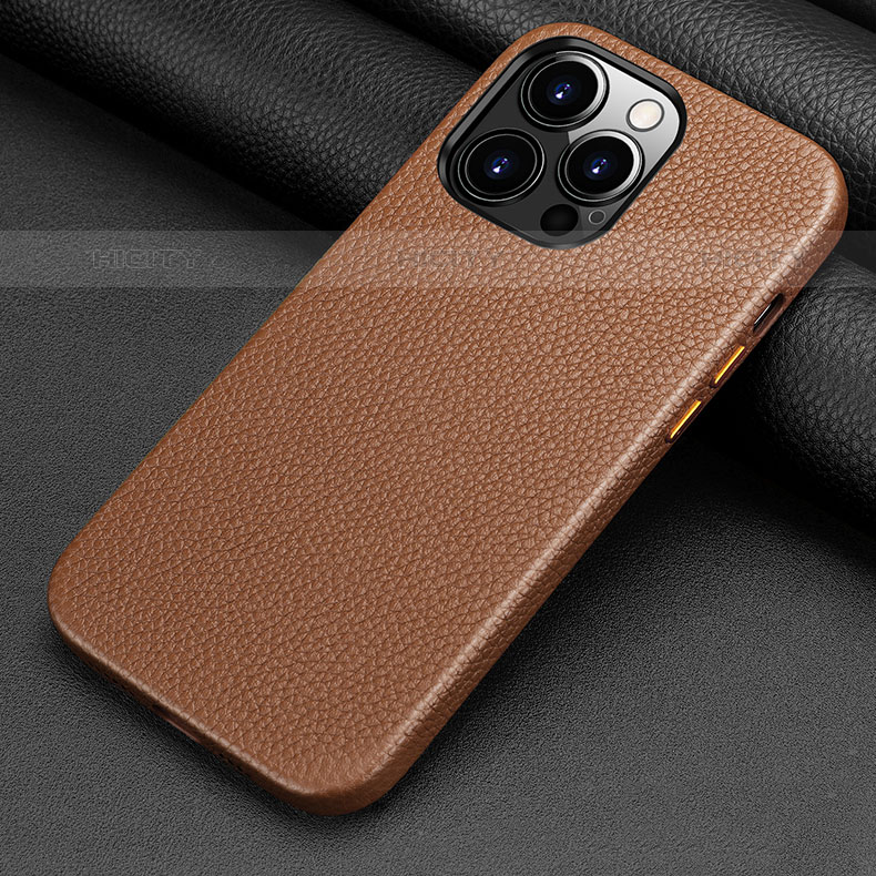 Coque Luxe Cuir Housse Etui A13 pour Apple iPhone 15 Pro Plus