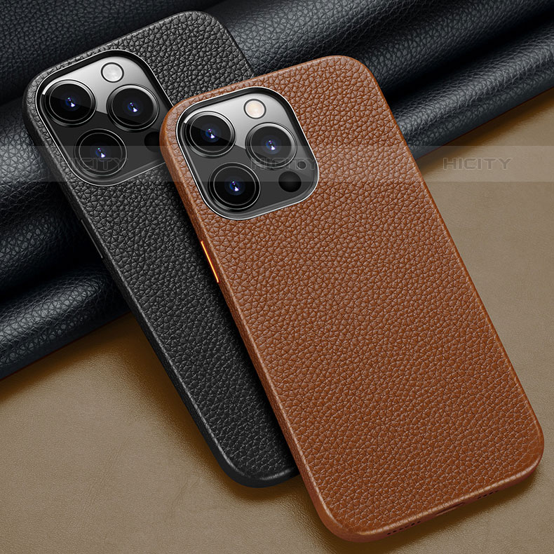 Coque Luxe Cuir Housse Etui A13 pour Apple iPhone 15 Pro Plus
