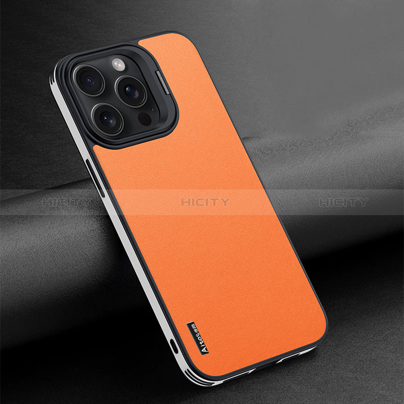 Coque Luxe Cuir Housse Etui AT4 pour Apple iPhone 15 Pro Max Plus