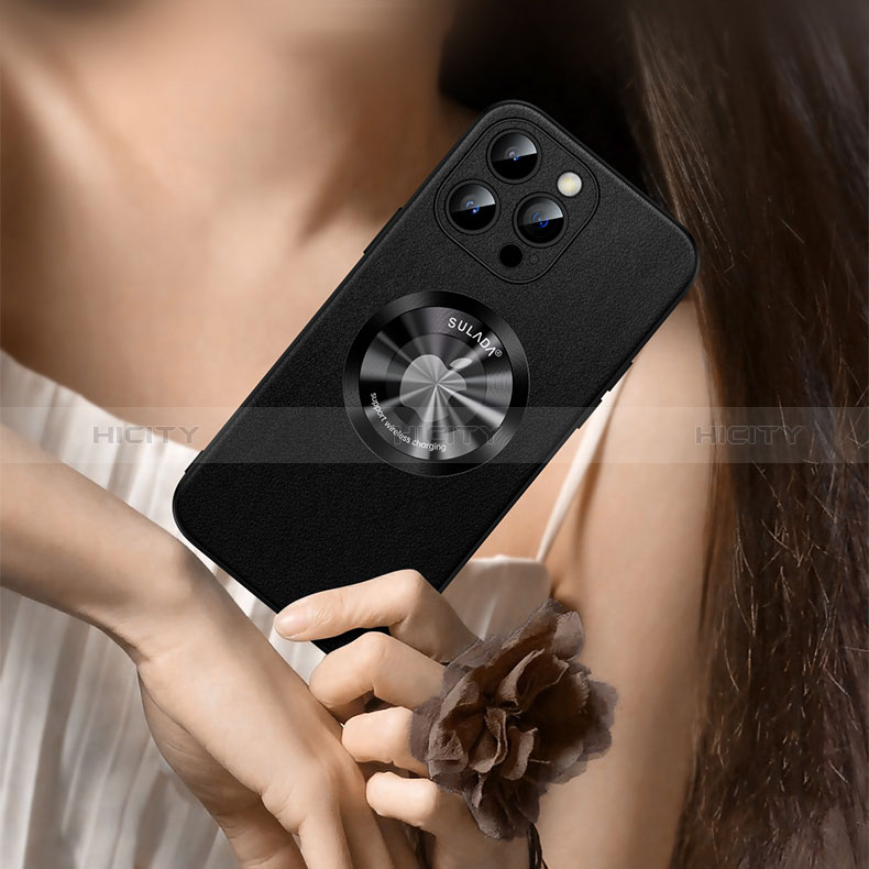 Coque Luxe Cuir Housse Etui avec Mag-Safe Magnetic Magnetique LD2 pour Apple iPhone 13 Plus