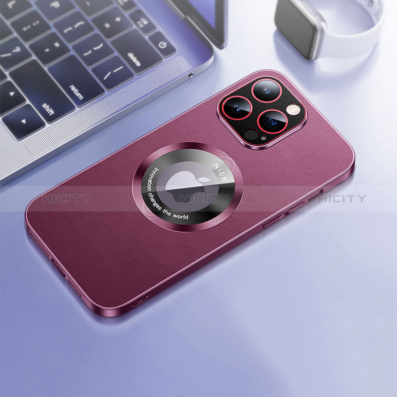 Coque Luxe Cuir Housse Etui avec Mag-Safe Magnetic Magnetique QC1 pour Apple iPhone 12 Pro Max Plus