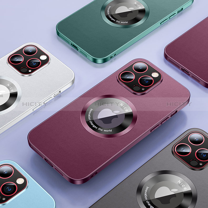 Coque Luxe Cuir Housse Etui avec Mag-Safe Magnetic Magnetique QC1 pour Apple iPhone 13 Pro Plus