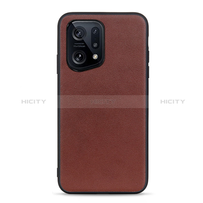 Coque Luxe Cuir Housse Etui B01H pour Oppo Find X5 5G Plus