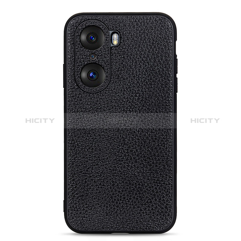 Coque Luxe Cuir Housse Etui B02H pour Huawei Honor 60 5G Noir Plus