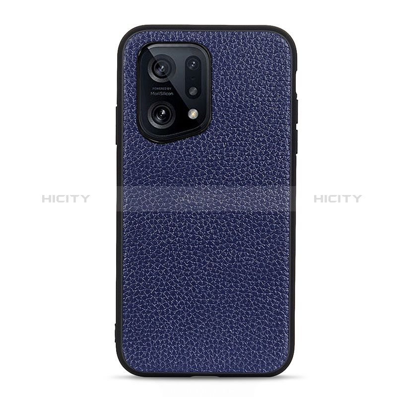 Coque Luxe Cuir Housse Etui B02H pour Oppo Find X5 5G Plus