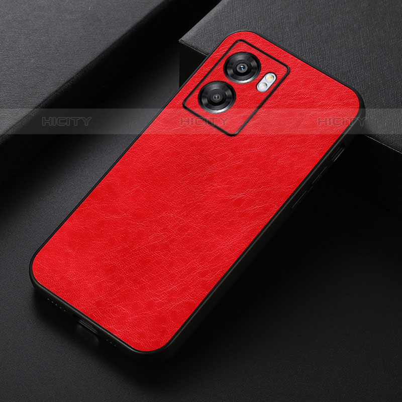 Coque Luxe Cuir Housse Etui B07H pour OnePlus Nord N300 5G Rouge Plus