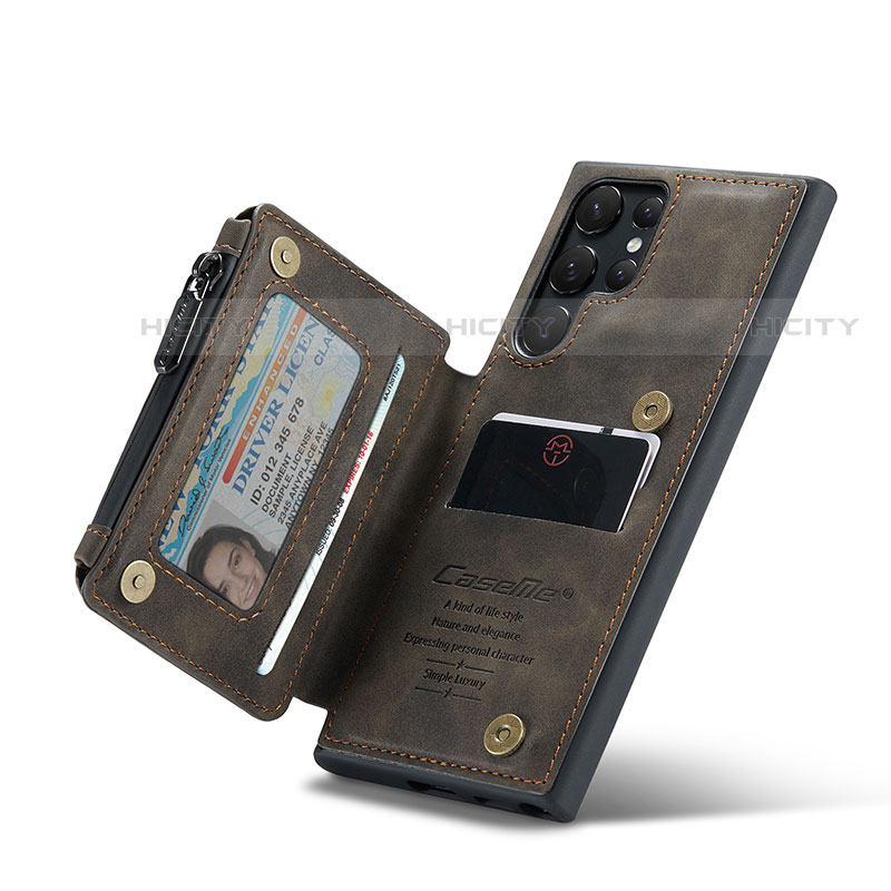 Coque Luxe Cuir Housse Etui C01S pour Samsung Galaxy S23 Ultra 5G Plus