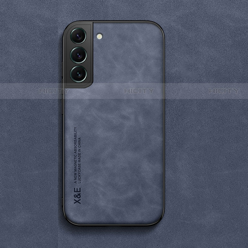 Coque Luxe Cuir Housse Etui C02 pour Samsung Galaxy S23 5G Bleu Plus