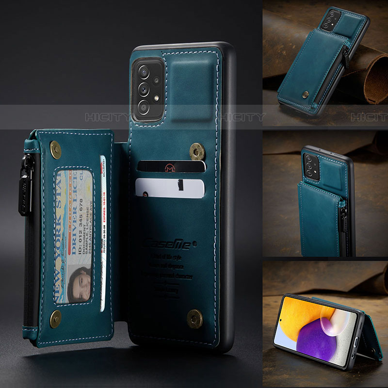 Coque Luxe Cuir Housse Etui C02S pour Samsung Galaxy A72 5G Plus