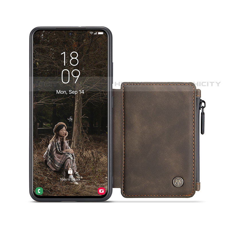 Coque Luxe Cuir Housse Etui C02S pour Samsung Galaxy S21 FE 5G Plus