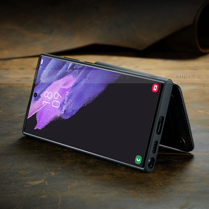 Coque Luxe Cuir Housse Etui C02S pour Samsung Galaxy S21 Ultra 5G Plus