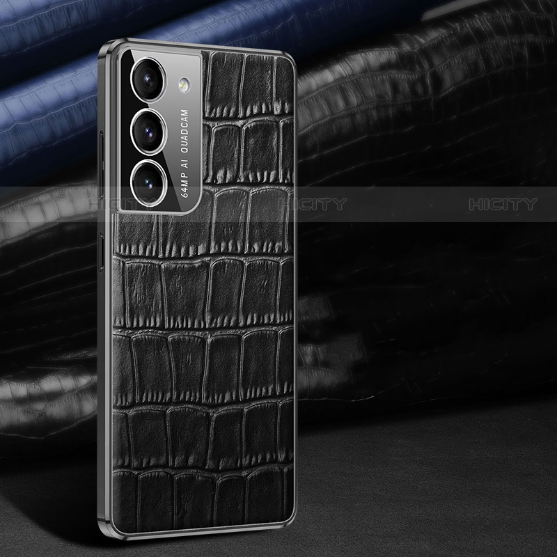 Coque Luxe Cuir Housse Etui C09 pour Samsung Galaxy S22 5G Noir Plus