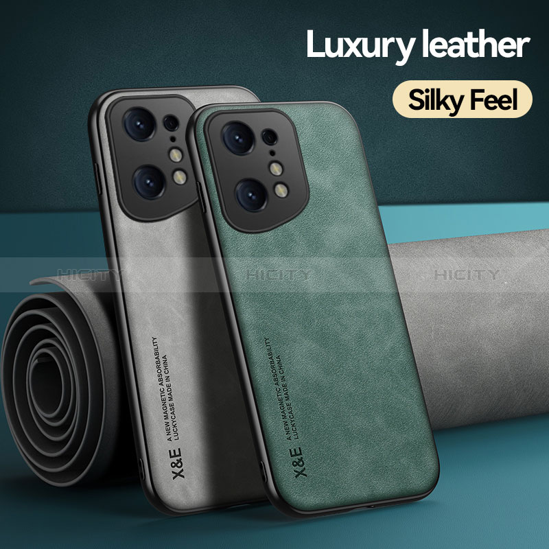 Coque Luxe Cuir Housse Etui DY2 pour Oppo Find X5 5G Plus