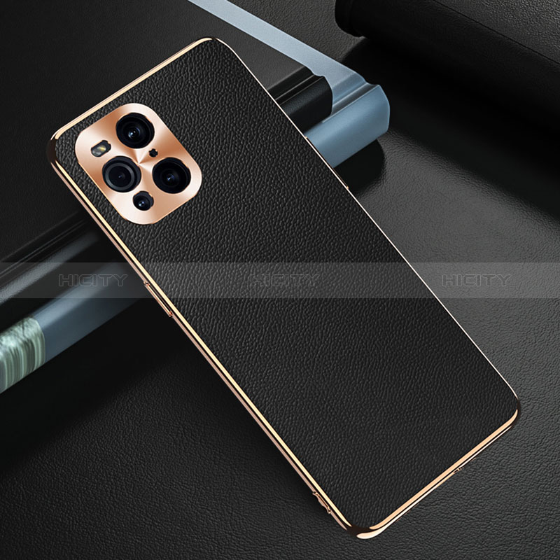 Coque Luxe Cuir Housse Etui GS1 pour Oppo Find X3 5G Plus