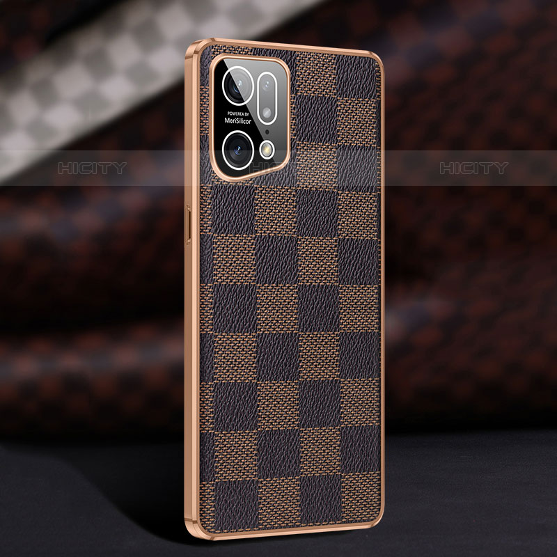 Coque Luxe Cuir Housse Etui JB1 pour Oppo Find X5 Pro 5G Plus