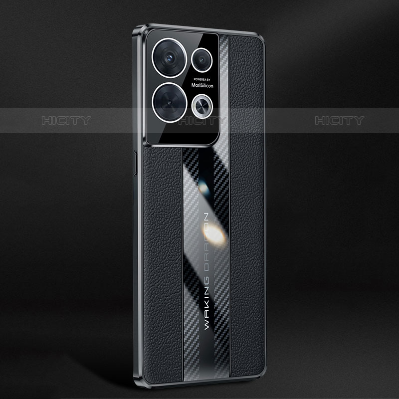 Coque Luxe Cuir Housse Etui JB3 pour Oppo Reno9 Pro 5G Noir Plus