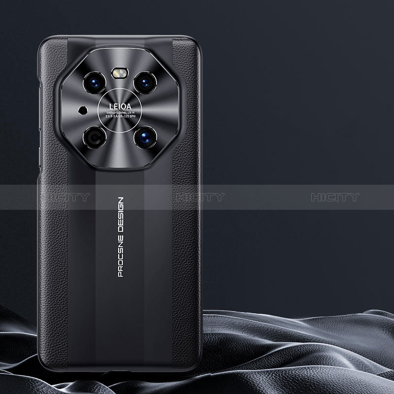 Coque Luxe Cuir Housse Etui JB4 pour Huawei Mate 40 Pro Noir Plus