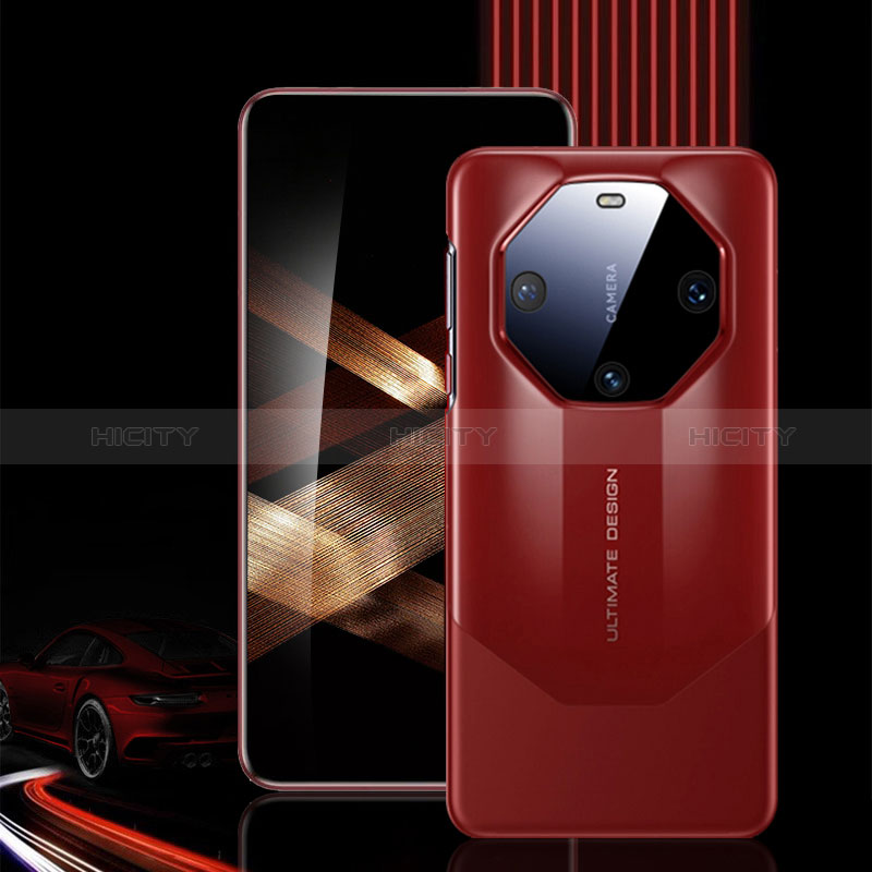 Coque Luxe Cuir Housse Etui JL2 pour Huawei Mate 60 Pro Rouge Plus