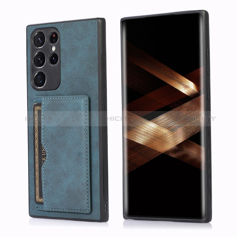 Coque Luxe Cuir Housse Etui M03T pour Samsung Galaxy S24 Ultra 5G Plus