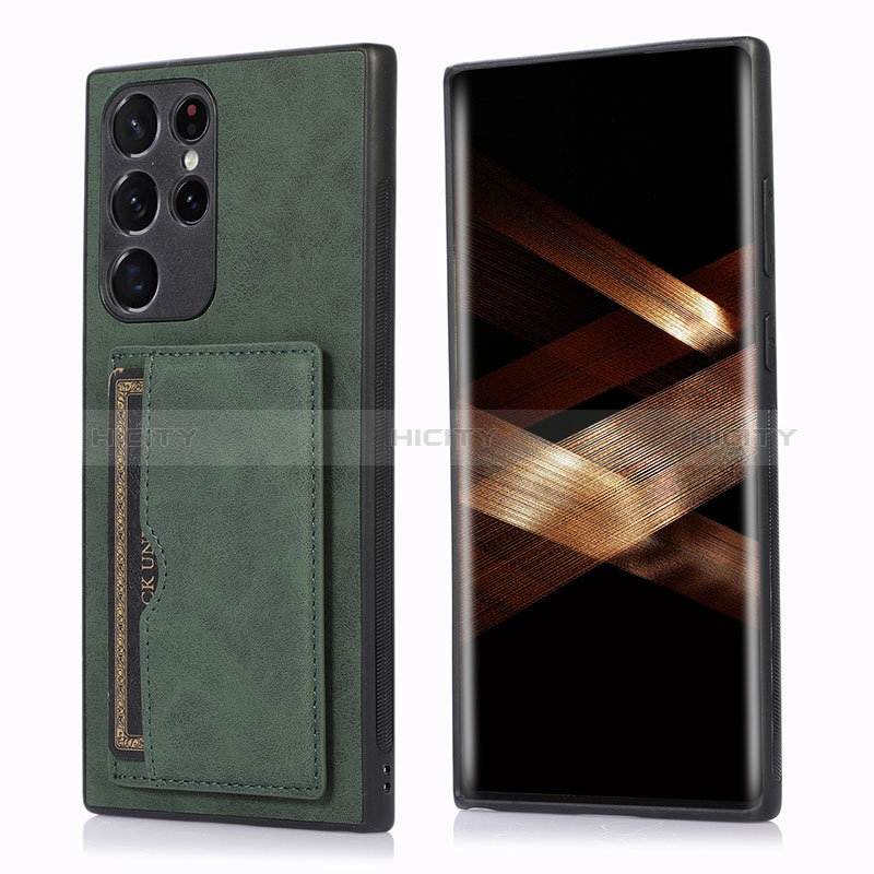 Coque Luxe Cuir Housse Etui M03T pour Samsung Galaxy S24 Ultra 5G Plus