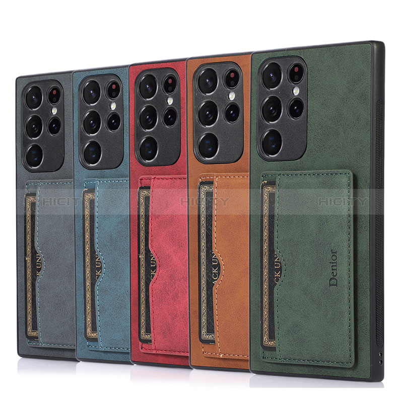 Coque Luxe Cuir Housse Etui M03T pour Samsung Galaxy S24 Ultra 5G Plus