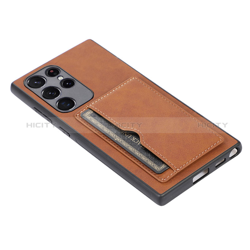 Coque Luxe Cuir Housse Etui M03T pour Samsung Galaxy S24 Ultra 5G Plus