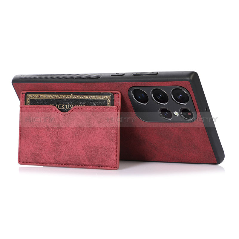 Coque Luxe Cuir Housse Etui M03T pour Samsung Galaxy S24 Ultra 5G Plus