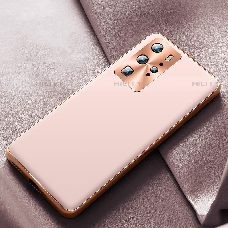 Coque Luxe Cuir Housse Etui N07 pour Huawei P40 Pro Or Rose Plus