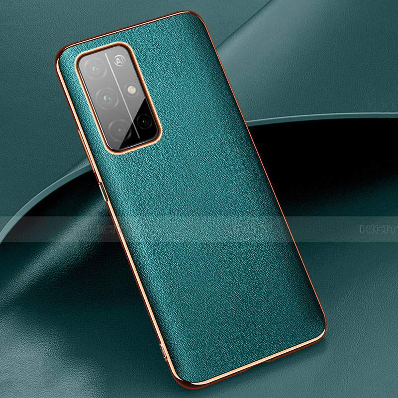 Coque Luxe Cuir Housse Etui pour Huawei Honor 30S Cyan Plus